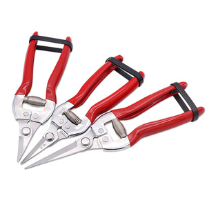 Jolies cisailles de jardin en acier inoxydable avec manche en plastique, cisailles à haies manuelles pour l'élagage du jardin - Product Image 1