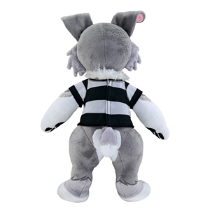 Jouets personnalisés en peluche loup pour enfants, adorable peluche loup de dessin animé, poupée en peluche kawaii anime - Product Image 5