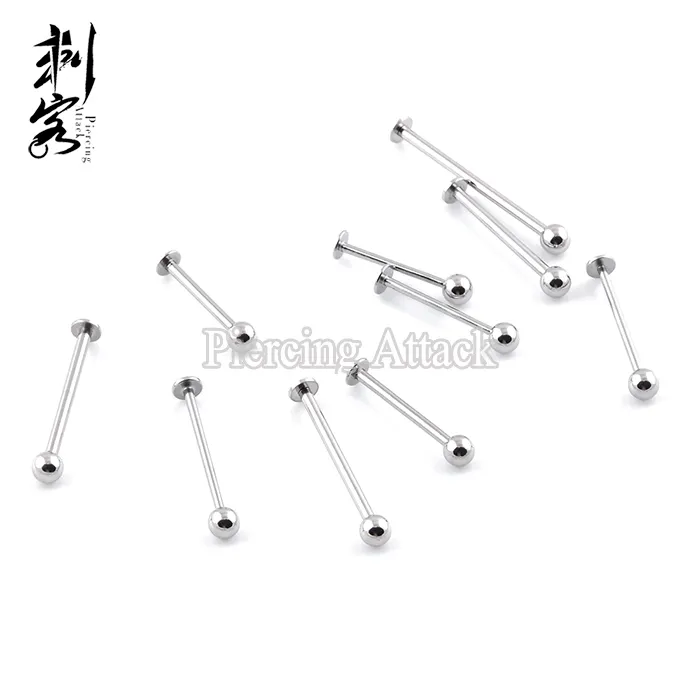 Thép Phẫu Thuật 14 Gam Má Piercing Labret Labret Body Piercing Trang Sức