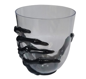 Gobelet squelette de la mort au design effrayant pour Halloween, Thanksgiving, Ramadan et Diwali - 450 ml pour les <span class=keywords><strong>Bloody</strong></span> Marys et l'usage quotidien - Product Image 1