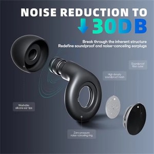 Bouchons d'oreilles en silicone souple faits à la main pour dormir, nager, réduction du bruit, imperméables, réutilisables, protection auditive, logo personnalisé - Product Image 5