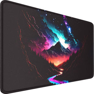 Alfombrilla de Ratón Grande de Alta Definición con Estampado de Anime, Personalizable, Diseño de Montañas Coloridas para Oficina, Regalo, en Existencia - Product Image 1