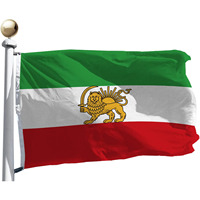 Drapeaux nationaux personnalisés 3x5FT, écologiques, durables, en polyester, impression numérique, drapeaux de tous les pays, mât de drapeau en aluminium, directement de l'usine