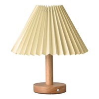Lampe de table de style japonais E27 avec abat-jour en cristal, ampoules néon, commande multiple, base en bois de hêtre classique rétro vintage, alimentation CA, intensité réglable