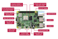Raspberry Pi Modelo B 1GB 2GB 4GB de RAM de doble banda WIFI soporte POE, Raspberry Pi 4 placas Dual
