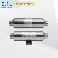 Mini Tanque de Aire de Acero Inoxidable de 0.1L con Presión Máxima de 145 PSI, Certificado IATF16949 y CE, Garantía de 2 Años, Opciones de Personalización