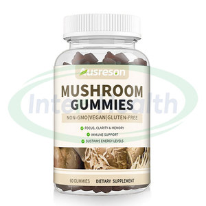 OEM Etiqueta Privada champiñón gomoso Leones melena Cordyceps Reishi 10 en 1 champiñón gomitas cerebro suplementos para la memoria y el enfoque - Product Image 1