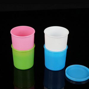 Vaso de Medicina Chengbao de Tres Colores con Tapa, Desechable, de Plástico, para Uso Hospitalario, Fácil de Limpiar - Product Image 1
