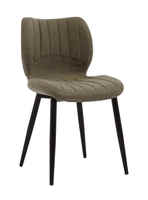 Chaise de salle à manger moderne de style marron Chaise de cuisine confortable et douce pour salle à manger