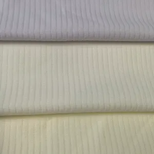High Quality 260gsm 98%polyester 2%spandex Ribbed Stretch Crepe Fabric For Fashion T-shirt