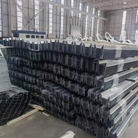 Gouttière modulaire en forme de M pour panneaux photovoltaïques, pour structures de montage de panneaux solaires, cadre de drainage haute résistance