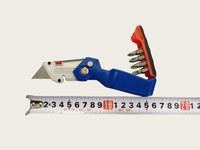 Coupeur de boîte à changement rapide Peaktop, avec 2 lames supplémentaires et 4 embouts de tournevis inclus, couteau utilitaire pliant 7 en 1