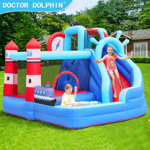 Accessori Completi per Feste per Bambini nel Quartiere, Include Parete da Arrampicata, Personalizzazione Disponibile, Castello Gonfiabile a Tema Oceano Bluey - Product Image 6