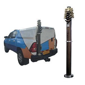 Mástil de Elevación Neumático Telescópico de 4m, 5m, 6m, 7m, 8m con Bomba de Aire para <span class=keywords><strong>Furgonetas</strong></span> - Product Image 1