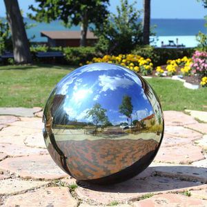 <span class=keywords><strong>Boule</strong></span> de regard en acier inoxydable polie miroir de 420mm ornement de jardin réfléchissant et <span class=keywords><strong>boule</strong></span> en métal creuse de décoration intérieure - Product Image 6