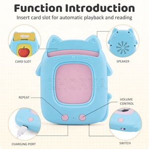 Zhorya 255 Pcs Cards 510 Words Enlightenment Kids Talking English Toddler Flash Cards Pronunciation <strong>Knowledge</strong> Cartoon - Product Image 4