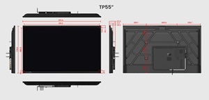 Kit de boîtier en plastique ABS Hiseeview SKD, pièces de coque non assemblées pour tableau de conférence interactif intelligent de 55 à 115 pouces - Product Image 3