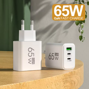 <span class=keywords><strong>Cargador</strong></span> de Pared USB de <span class=keywords><strong>Carga</strong></span> Rápida GaN de 65W, Adaptador de Viaje con Enchufe Tipo C para <span class=keywords><strong>iPhone</strong></span> 17 16 15 y Android, Enchufe EU/US, Gran Venta - Product Image 6