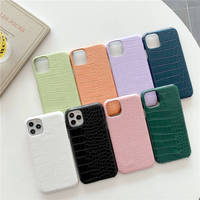 Coque arrière de téléphone portable en faux cuir de crocodile, étui crocodile pour iphone 14, offre spéciale