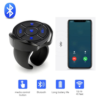 Télécommande sans fil Bluetooth, bouton multimédia, pour voiture, moto, vélo, volant, lecture de musique, pour téléphone IOS et tablette Android