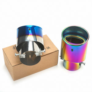 Tubo de <span class=keywords><strong>escape</strong></span> para coche, silenciador de <span class=keywords><strong>cola</strong></span>, tubo de <span class=keywords><strong>escape</strong></span> recto único para modificación de coche - Product Image 6