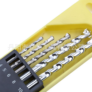 Mr <b>Drill</b> Masonry <b>Drill</b> <b>Bit</b> Set 4-10mm Spiral Round Shank For Concrete Wall Construction - Product Image 4