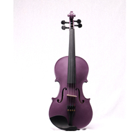Chinese Factory Offers Colorful Plywood Violins for Beginners Available in Pink Black Purple