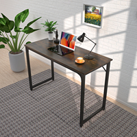 Bureau d'ordinateur ergonomique en bois, poste de travail compact, table de jeu pour la maison, le bureau ou la chambre