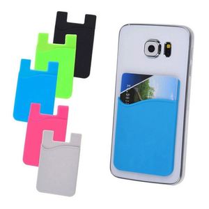 Wholesale Factory Price Mobile Credit Card <b>Holder</b> Id Card <b>Holders</b> Stick on Silicone Phone Card <b>Wallet</b> for Cell Phone - Product Image 6