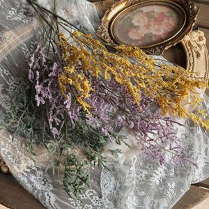 Herbe artificielle Jinxi, verte, violette, jaune, en plastique, pour la décoration de mariage et de la maison - Product Image 1