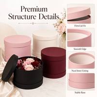 Boîte Cadeau Cylindrique Rigide de Luxe Personnalisée avec Logo pour Roses, Fleuristes de Mariage et Cadeaux Premium