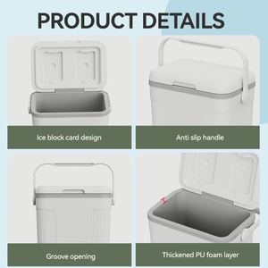 Glacière portable isotherme légère 22L moderne et réutilisable pour la conservation des aliments, des canettes et des médicaments, idéale pour la maison, les barbecues et la pêche - Product Image 5