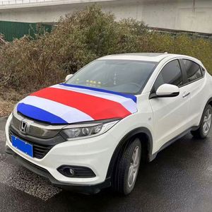 Factory Wholesale Premium Fabric Waterproof Any Design Car Hood <b>Cover</b> Flags - Product Image 5