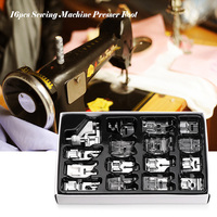Ensemble de 16 pièces de rechange pour Machine à coudre, pied presseur, ourlet, accessoires pour Machine à coudre Brother Singer