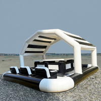 Bar flottant personnalisable pour piscine, cabane avec sièges, fête en usine, gonflable pour usage résidentiel ou scolaire