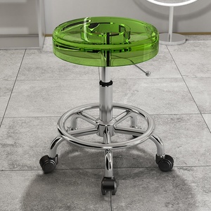 Fauteuil de Barbier Moderne en Acier, Inclinable, Réglable en Hauteur, Antistatique pour Salon de Coiffure et Institut de Beauté - Product Image 5