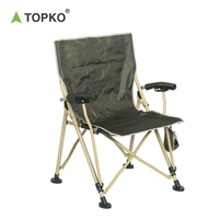 TOPKO Chaise pliante portable multifonctionnelle pour extérieur, vente en gros en usine, dossier de loisirs léger, siège de pêche pour camping