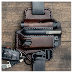 Étui de ceinture en cuir véritable avec passant pour ceinture pour outil multifonction EDC - Product Image 3