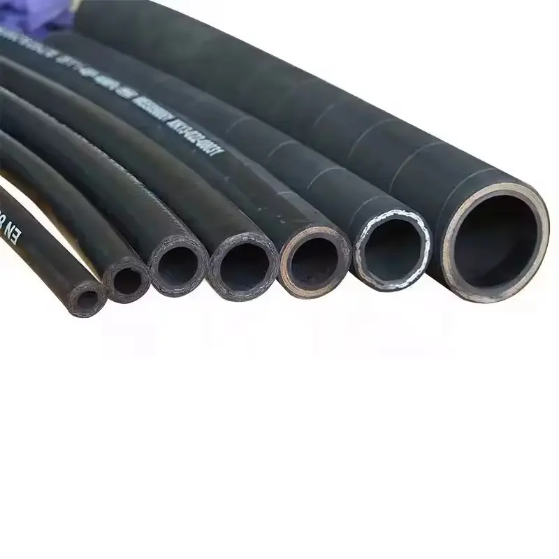 High pressure wire braided rubber hose for sae100r16 refrigerant cleaning flexible 3 inch water hose
