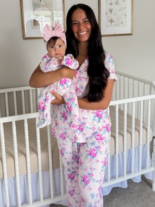 Pigiami Coordinati per Mamma e Neonato, Design Personalizzato, Eco-Compatibili, Traspiranti, Multi-Stile, Pigiami <span class=keywords><strong>Madre</strong></span>-Figlia - Product Image 2