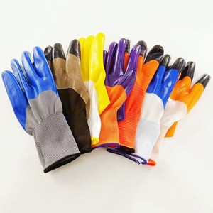 Gants de sécurité à Double trempage pour la Protection du jardin, revêtement Nitrile professionnel 3/4, Construction Durable, 13G - Product Image 2
