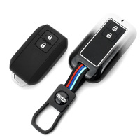 DM pour SUZUKI Across 2020-2021 : Accessoires de clé de voiture, coques intelligentes en alliage de zinc avec porte-clés et étuis de protection pour clés