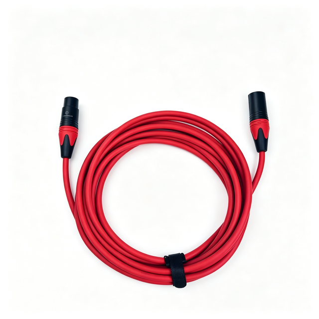 6 Feet XLR Microphone Cable Braided Jacket Gold Plated Balanced Male Female 3 Pin Mic Cord for Powered Speakers Audio