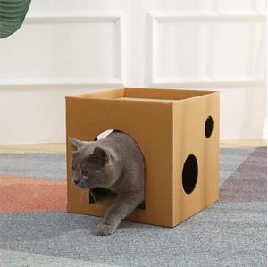 New design cat scratch board cat interactive toy corrugated pet cat scratcher