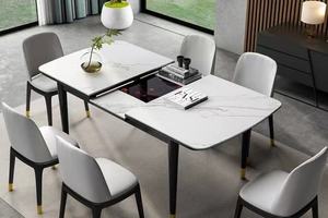 Glissière de table en aluminium à hauteur réglable Armoire à tiroirs Glissière Mobilier Salle à manger Escalier de salle de sport Atelier de centre commercial Fermeture en douceur - Product Image 6