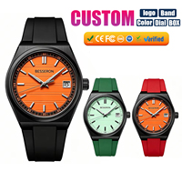 Nuevo Reloj de Pulsera de Cuarzo de Acero Inoxidable para Hombre, con Logotipo Personalizado, Casual, Cristal Resistente al Agua 5 bar, Reloj de Negocios de Moda, Fabricación Propia