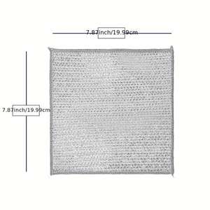 10個1パックポリエステル洗面器再使用可能グリース防止クイックドライ食器洗浄ラグウェットドライ用キッチンクリーニング布 - Product Image 4