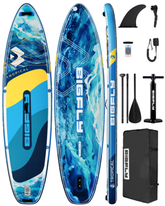 ผู้ผลิตขายดี กระดานยืนพายแบบเป่าลมขนาด 11'x34"x6" รุ่น BF10 สำหรับเล่นน้ำ กีฬาทางน้ำ และเล่นเซิร์ฟ  แบบปรับแต่งได้ - Product Image 1