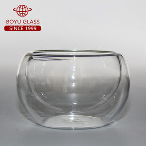 Taza de té de doble pared de vidrio de borosilicato de 50 ML, juego de tazas de café y vasos para beber, juegos duraderos de tazas de té y platillos - Product Image 3