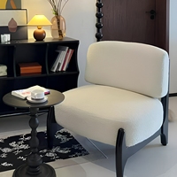 Fauteuil de loisirs en cuir français en solde, design moderne en bois massif, fauteuil inclinable individuel, portable pour hôtel